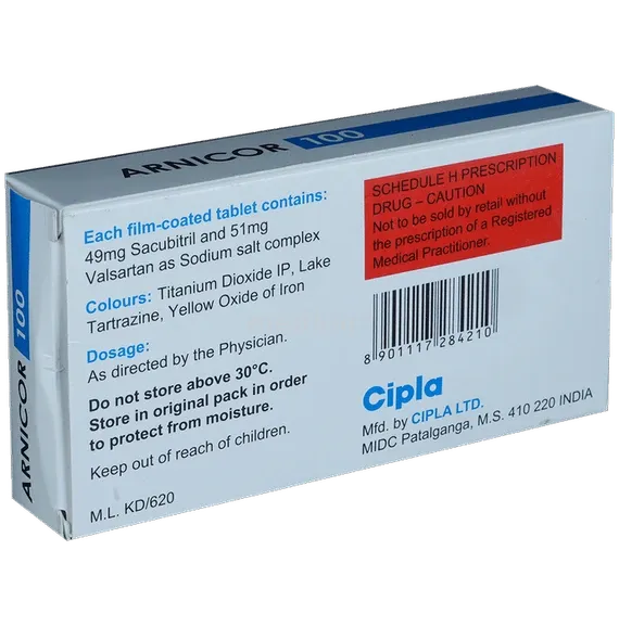 arnicor 100mg tablet 10's